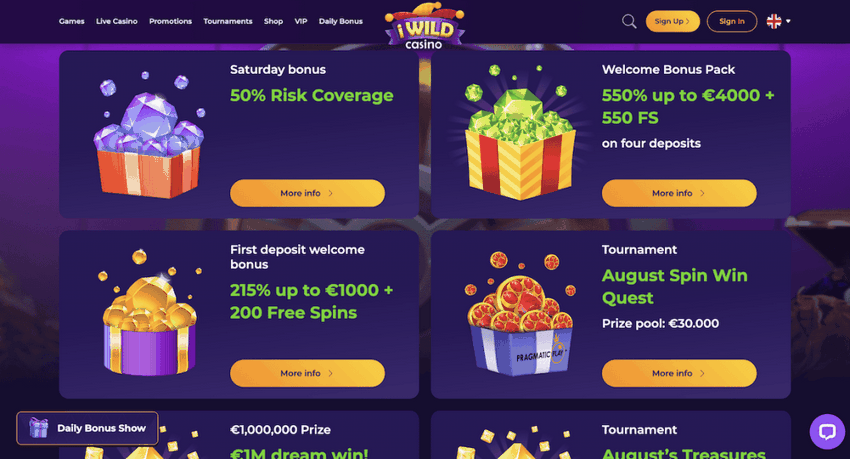 Recensione di iWild Casino Recensione di iWild Casino